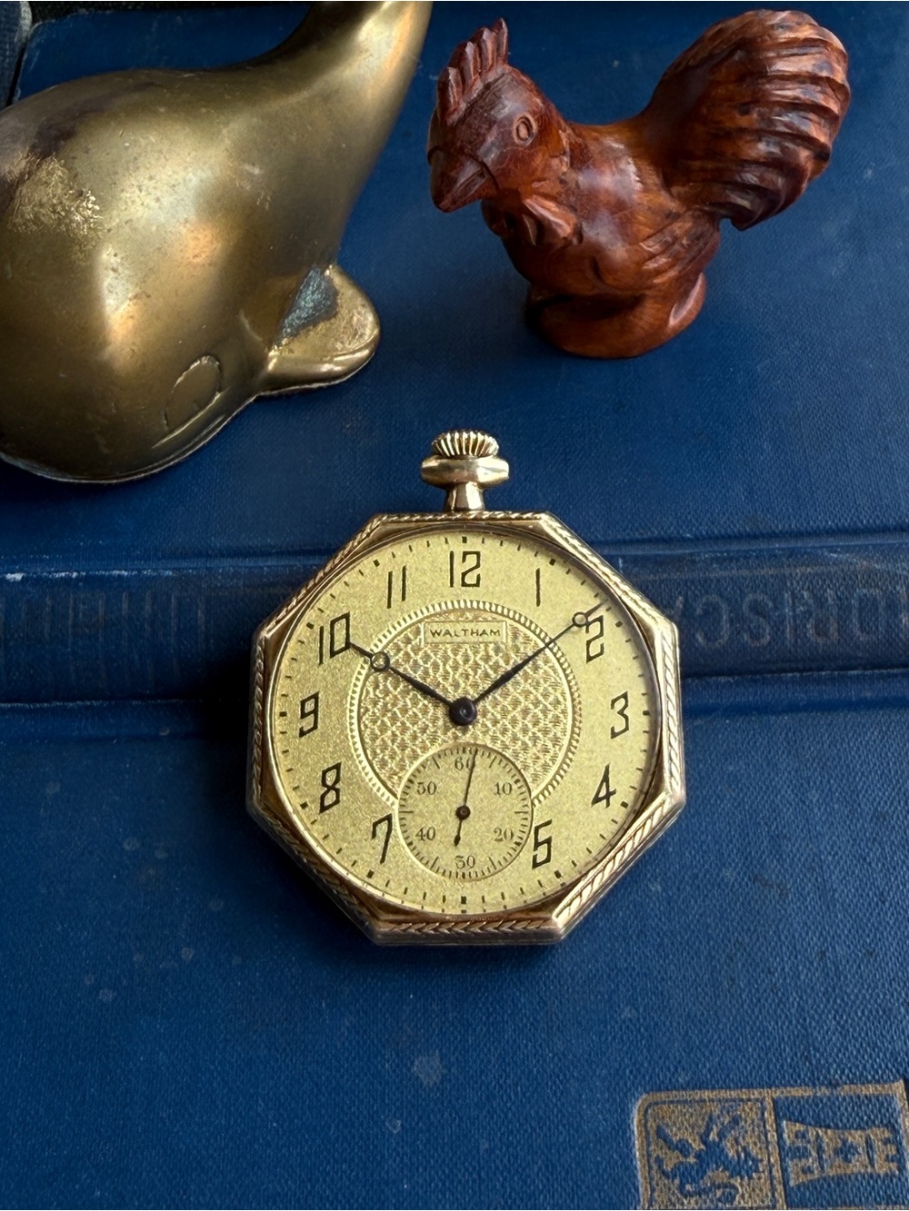 Antique Waltham Art Deco Octagon Pocket Watch | 14k GF | Model 1894 | 12s | 15J